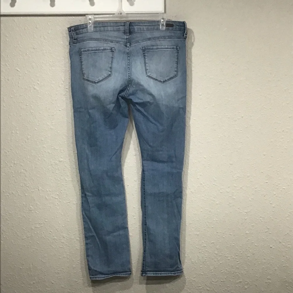 Kut From The Kloth Women's Boyfriend Jeans Size 10 Light Wash Distressed Ripped‎